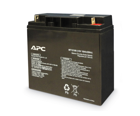 Bateria APC de 18 Amp-hora, selada, sem manutenção